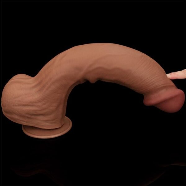 Dildo Dual Density Piel Deslizante 14 - Imagen 4