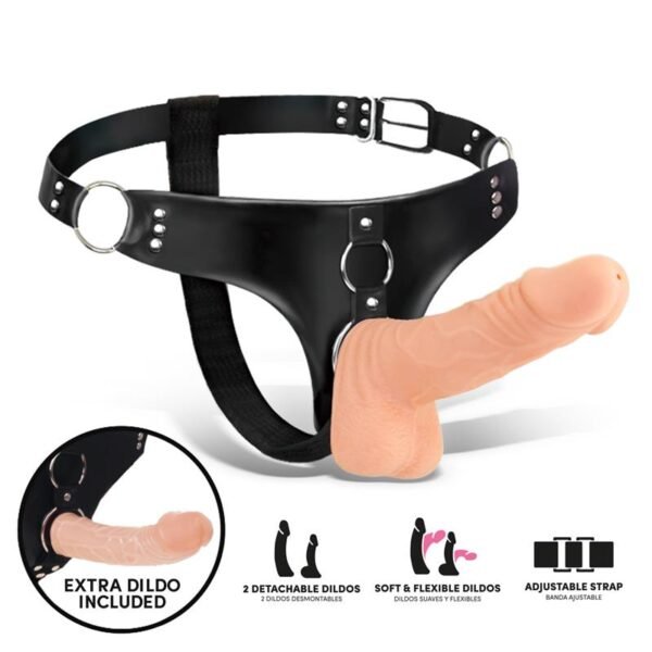 Sparo Arnés con 2 Dildos Realistas Desmontables - Imagen 2