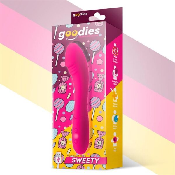 Sweety Vibrador Punto G USB Silicona Fuchsia - Imagen 2