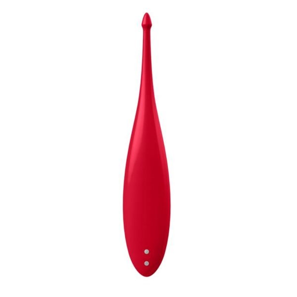 Twirling Fun Varita Vibradora Silicona USB Rojo - Imagen 4