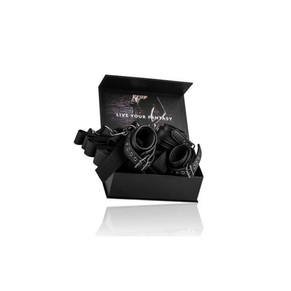 Set de Ataduras para la Cama Negro - Imagen 5
