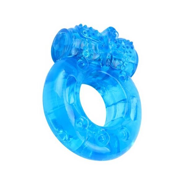 Anillo para el Pene y Vibracion 1.8 cm Azul - Imagen 7