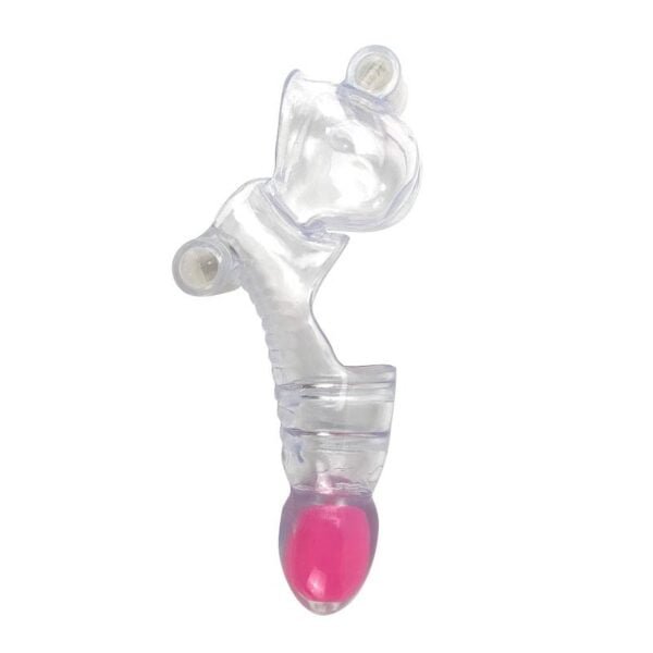 Funda para el Pene y Testículos 3 Balas Vibradoras Transparente - Imagen 2