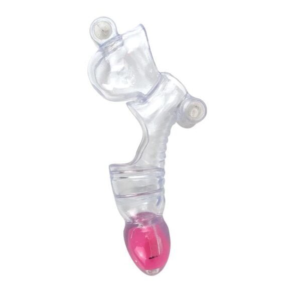 Funda para el Pene y Testículos 3 Balas Vibradoras Transparente - Imagen 5