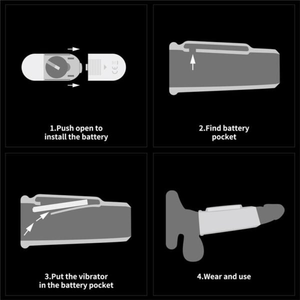Funda para el Pene con Vibración Drip Knights - Imagen 6